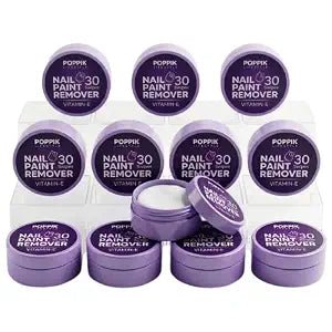 POPPiK Nail Paint Remover Pads – 30 Swipes with Vitamin E | Instant Nail Polish Remover Wipes | Mess-Free, Travel Friendly Nail Polish Remover | Acetone Based Nail Polish Remover Pads for Women (PACK OF 12) - POPPIK LIFESTYLEPOPPiK Nail Paint Remover Pads – 30 Swipes with Vitamin E | Instant Nail Polish Remover Wipes | Mess-Free, Travel Friendly Nail Polish Remover | Acetone Based Nail Polish Remover Pads for Women (PACK OF 12)