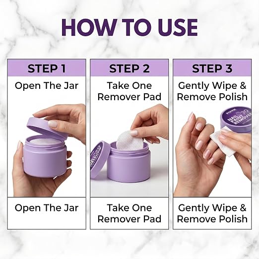 POPPiK Nail Paint Remover Pads – 30 Swipes with Vitamin E | Instant Nail Polish Remover Wipes | Mess-Free, Travel Friendly Nail Polish Remover | Acetone Based Nail Polish Remover Pads for Women (PACK OF 12) - POPPIK LIFESTYLEPOPPiK Nail Paint Remover Pads – 30 Swipes with Vitamin E | Instant Nail Polish Remover Wipes | Mess-Free, Travel Friendly Nail Polish Remover | Acetone Based Nail Polish Remover Pads for Women (PACK OF 12)