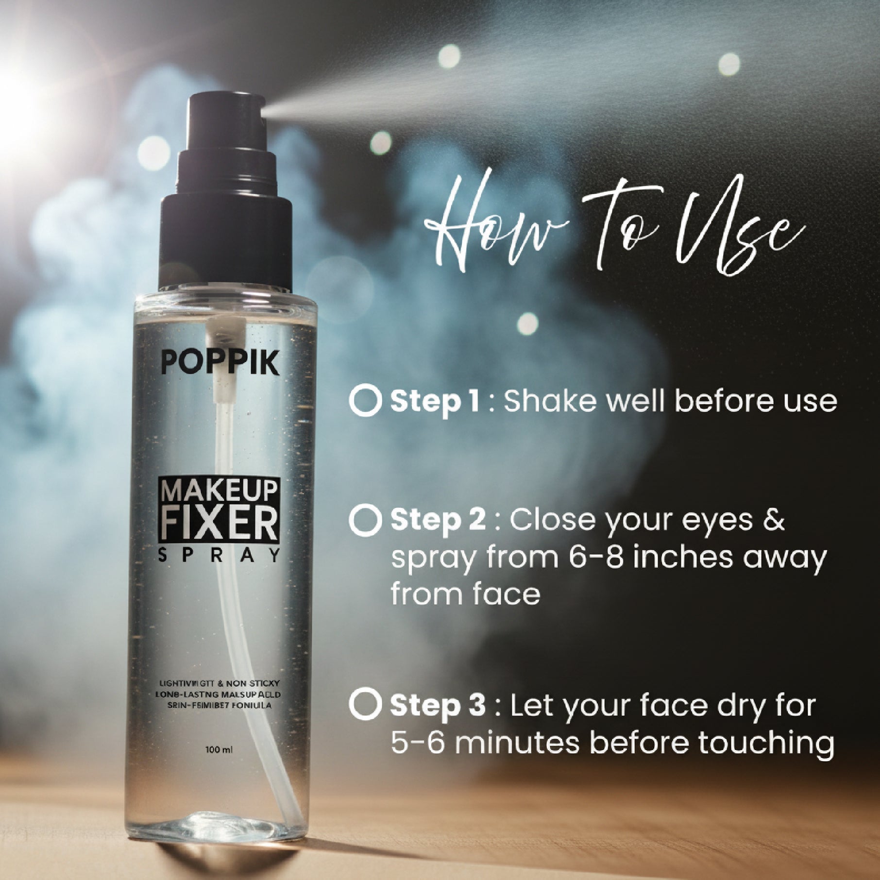 Poppik Natural Makeup Fixer. - POPPIK LIFESTYLEPoppik Natural Makeup Fixer.