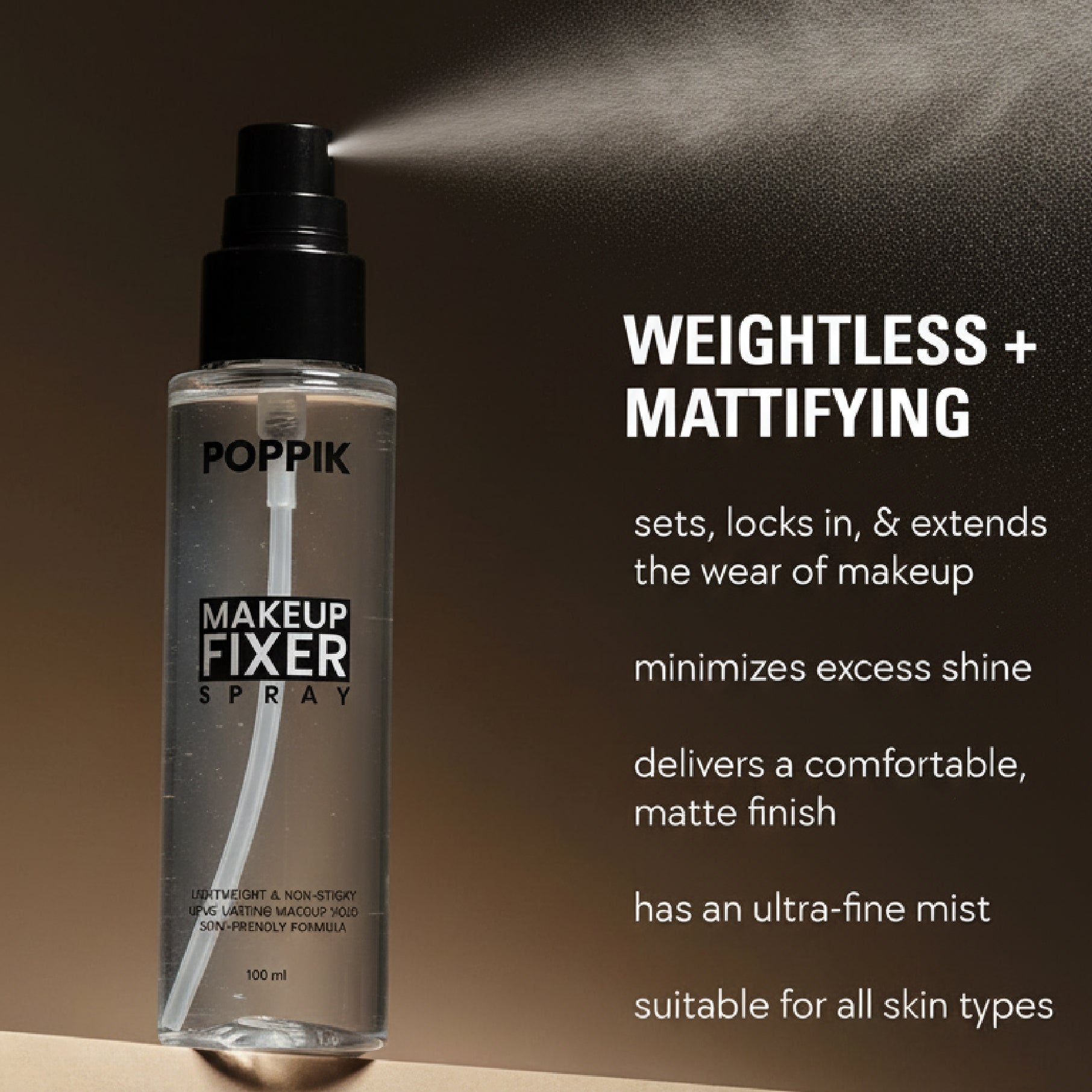 Poppik Natural Makeup Fixer. - POPPIK LIFESTYLEPoppik Natural Makeup Fixer.