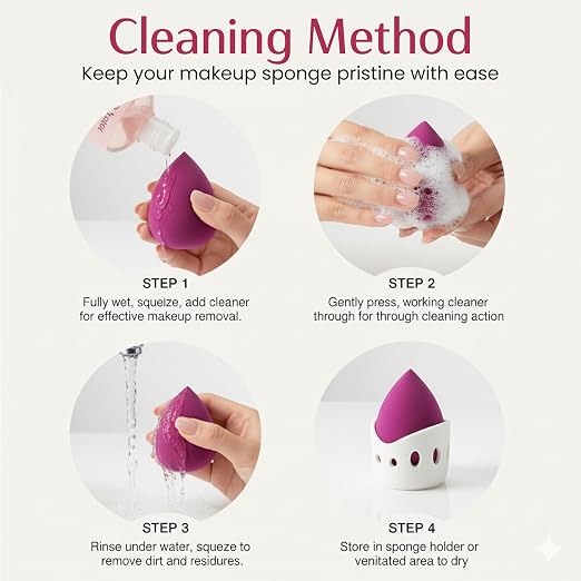 POPPIK Perfect Finish Beauty Blender 4-in-1 Makeup Sponge Set | Soft Cloud Blend Sponges | For Liquid, Cream & Powder | Flawless & Airbrush Finish - POPPIK LIFESTYLEPOPPIK Perfect Finish Beauty Blender 4-in-1 Makeup Sponge Set | Soft Cloud Blend Sponges | For Liquid, Cream & Powder | Flawless & Airbrush Finish