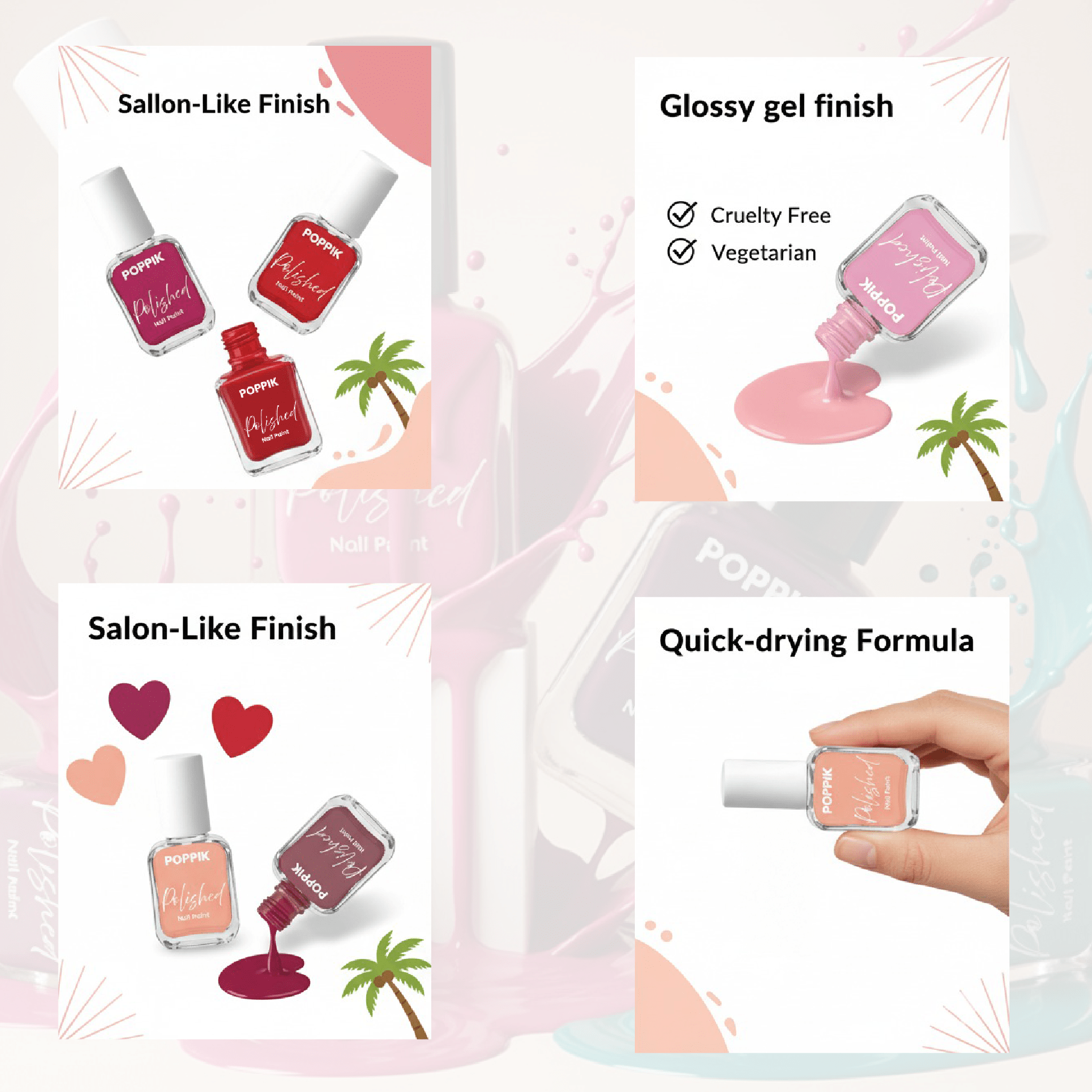 POPPIK Polished Nail Paint - POPPIK LIFESTYLEPOPPIK Polished Nail Paint
