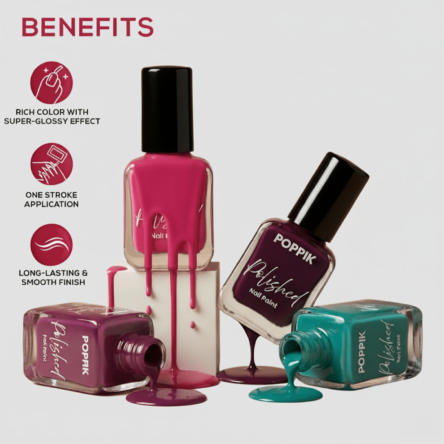 POPPIK Polished Nail Paint - POPPIK LIFESTYLEPOPPIK Polished Nail Paint