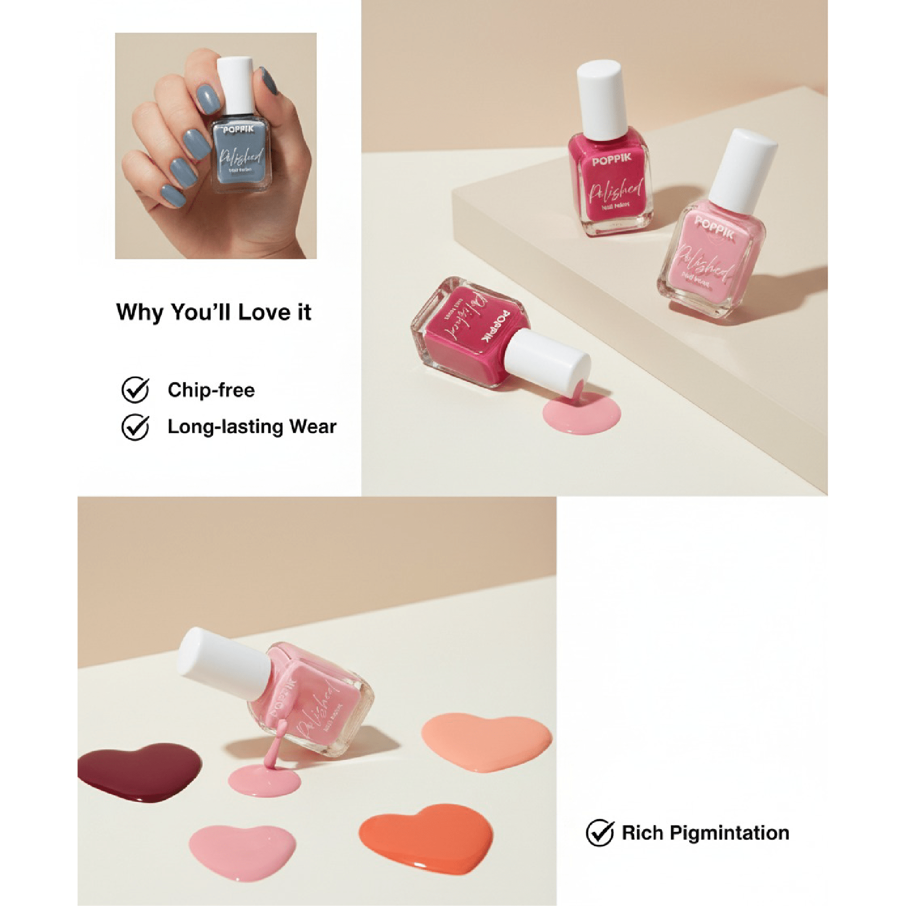 POPPIK Polished Nail Paint - POPPIK LIFESTYLEPOPPIK Polished Nail Paint